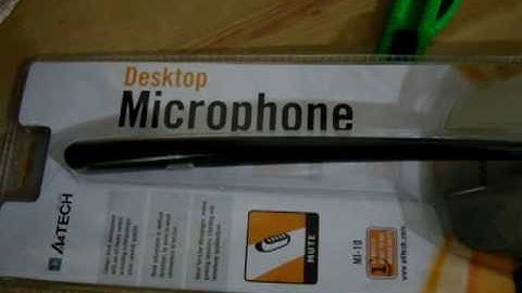 Unboxing A4TECH microphone