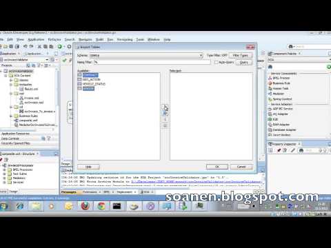 SOA Suite Tutorial 2 Part 9 Using Database Adapter