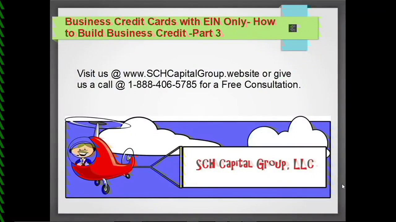 Business Credit Cards with EIN Only... Part 3 - YouTube