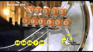 2015 09 18 Euro Millions Number and draw results