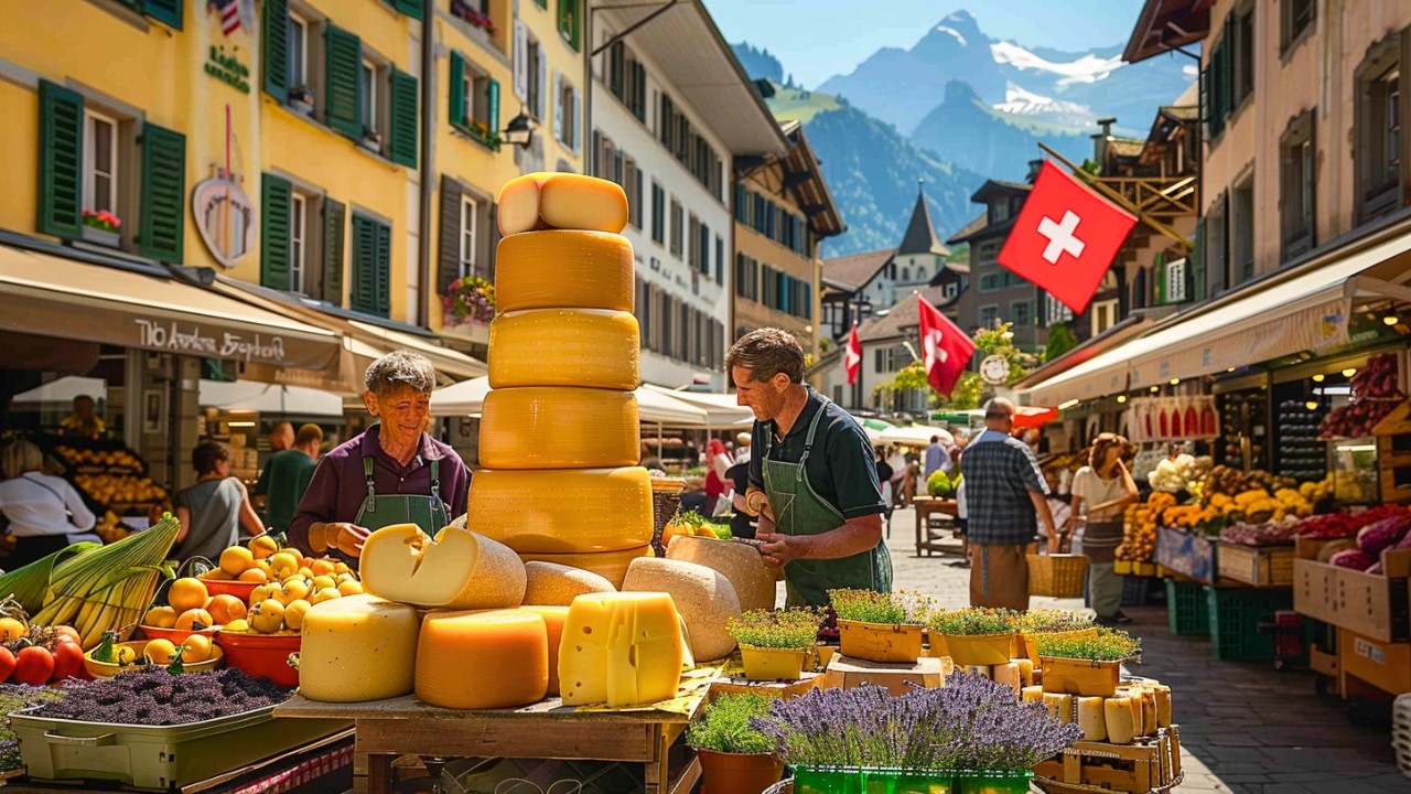 Утренний фермерский рынок в Берне 🇨🇭 | Пешеходная экскурсия по самому красивому городу Швейцарии