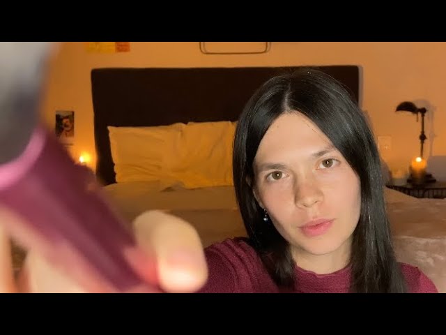 Slow and gentle ASMR 😴✨💤 (brushing, reading, delicate glass tapping)