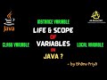 Life and Scope of a variable| lec 21| Java Tutorial| BhanuPriya