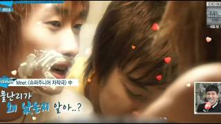 EunHyuk's reactions when he watches HaeHyuk kiss scene