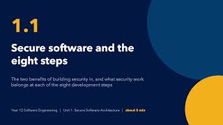 01.01: Secure Software and the Software Development Cycle