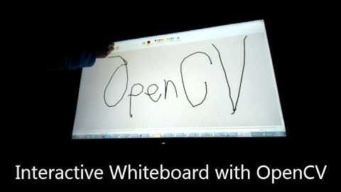 Interactive Whiteboard with OpenCV