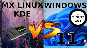 MX Linux KDE vs Windows 11: RAM