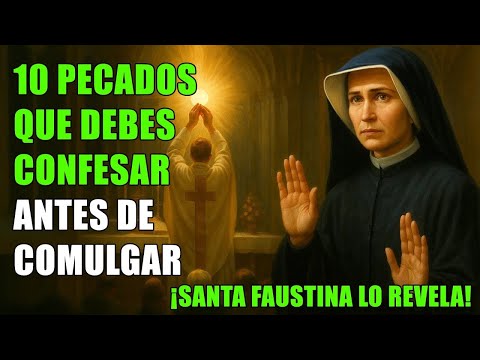 Santa Faustina REVELA: 10 PECADOS QUE DEBES CONFESAR ANTES DE RECIBIR LA SANTA COMUNIÓN