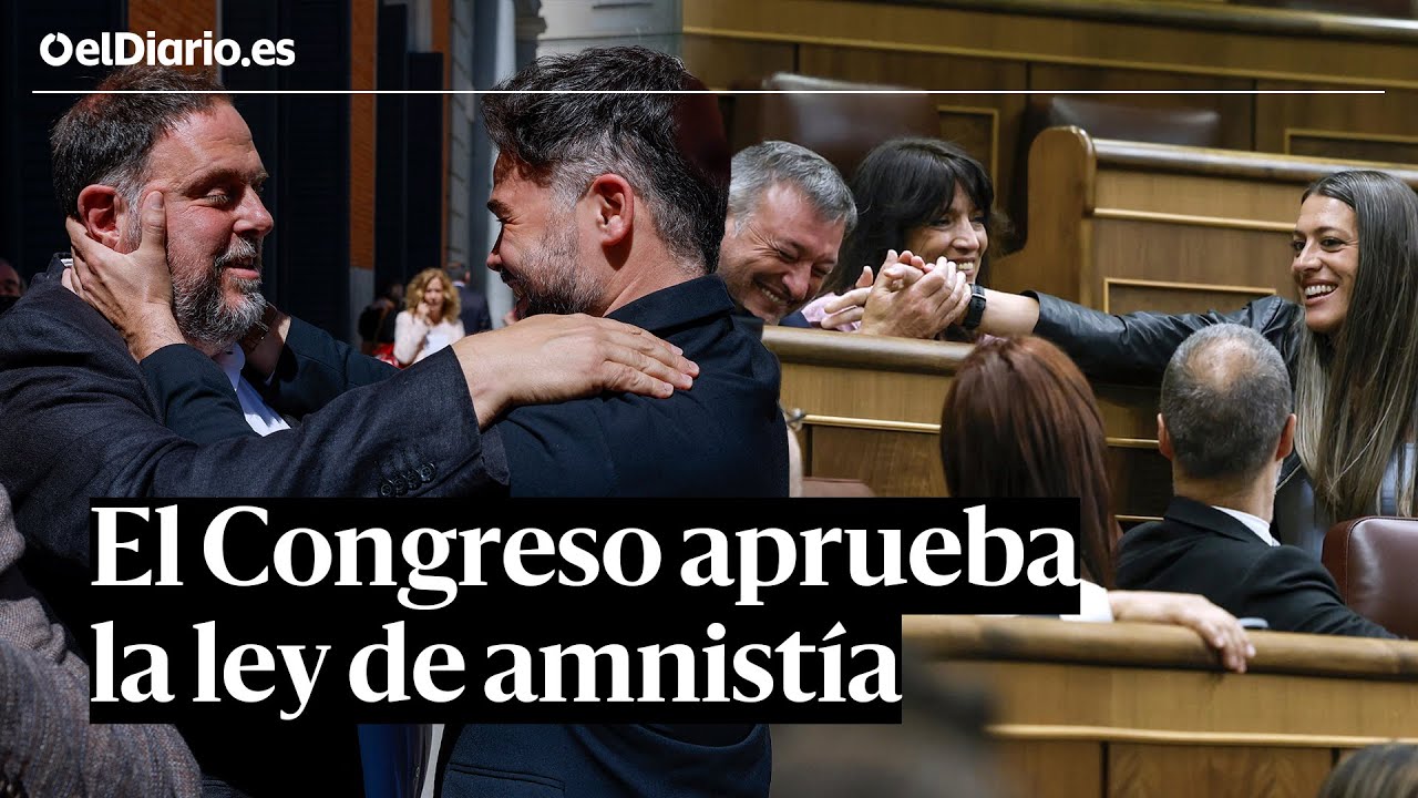 El Congreso APRUEBA definitivamente la LEY DE AMNISTÍA - YouTube