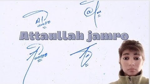 Attaullah jamro name signature with arooj