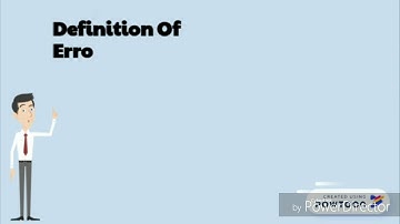 Errors in measurement