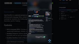 Alibaba launches OpenSandbox #opensource #ai #computerscience