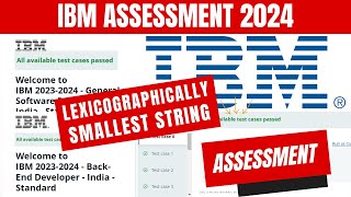 IBM Assessment 2024: IBM Software Developer & IBM Back-End Developer Coding Assessment | HackerRank