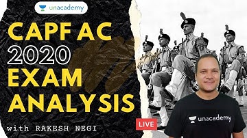 CAPF AC 2020 Exam GS Analysis | CAPF AC 2020 Expected Cutoff | CAPF Analysis with Rakesh Negi