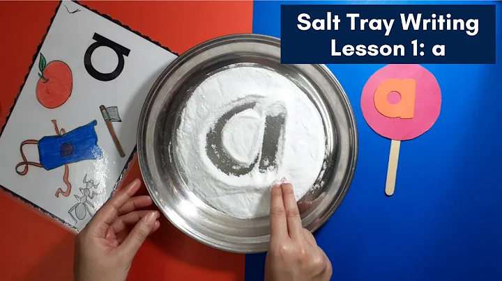 Salt Tray Writing | Lesson 1: Phonic a |  Montessori Homeschool Curriculum by Junior Scholars