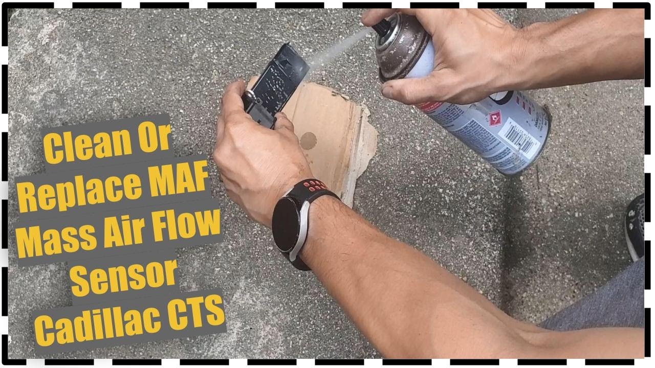 How To Clean 🔫 Or Replace MAF Mass Air Flow Sensor Cadillac CTS YouTube