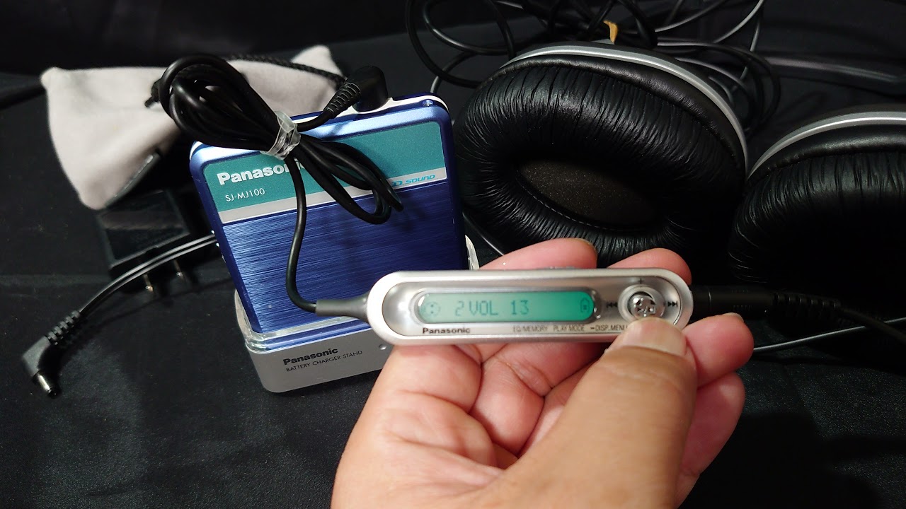 Panasonic ポータブルMDプレーヤー　SJ-MD100 MDポータブルプレーヤー Panasonic SJ-MJ100 MDLP対応・完動品 | MTR