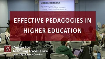 Effective Pedagogies in Higher Education