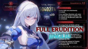 I Upgraded ALL Erudition blessings with Jingliu! Gold & Gears V (Conundrum 12) True Sting BOSS FIGHT