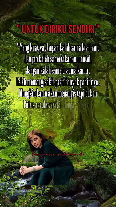 Untuk diriku sendiri motivasi Najwa shihab#kata bijak#Nasehat#Quotes