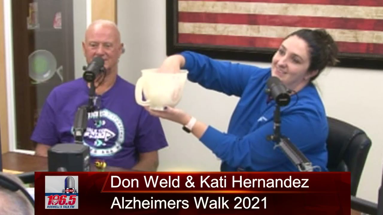 Don Weld & Kati Hernandez with the Alzheimers Walk 2021 & Lizzy with American Legion Post 61 - Battl