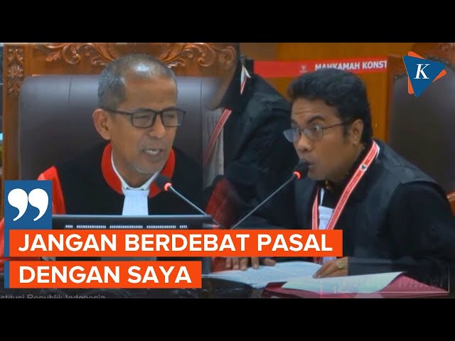 Momen Hakim MK Berdebat dengan Kuasa Hukum Calon Anggota DPD Pihak Terkait Hilda Manafe class=