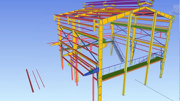 Erection Canopy from Naviswork with Tekla modelling!