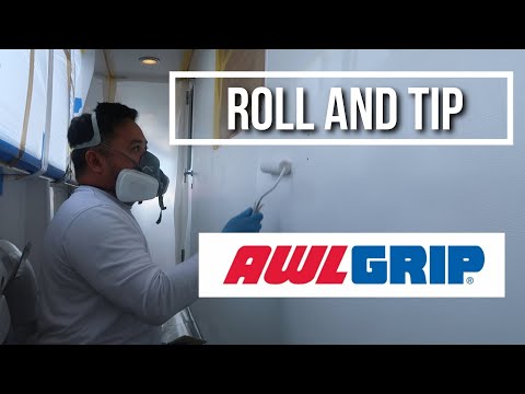 How to roll and tip Awlgrip on a large surface