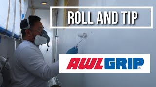 How to roll and tip Awlgrip on a large surface