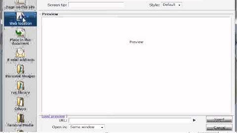 Creating hyperlinks in RVSiteBuilder