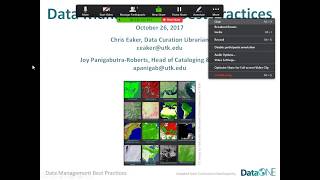 Data Management Best Practices (October 26, 2017)
