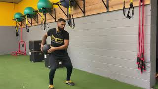 Standing Medball Scoop Toss