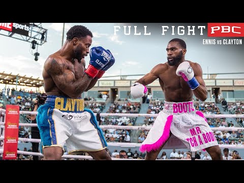Jaron Ennis vs Custio Clayton fight footage