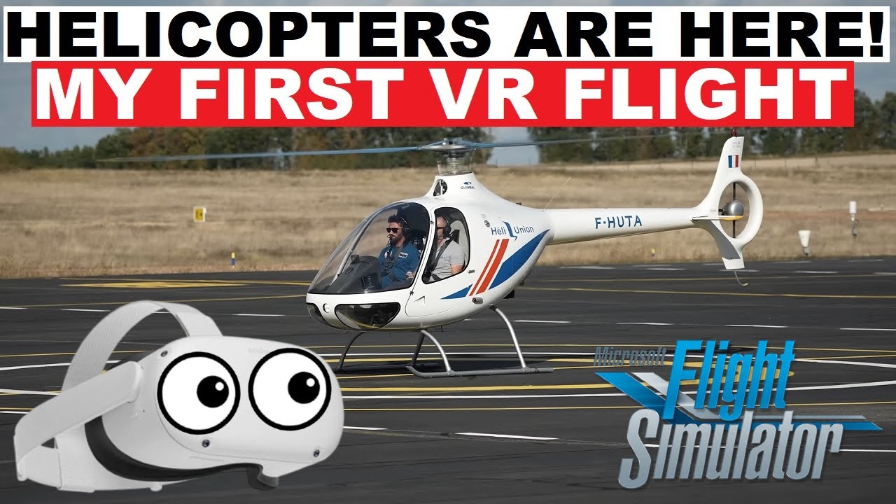 MSFS 40th Anniversary: HELICOPTERS FIRST LOOK in VR! QUEST 2