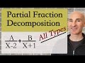 Partial Fraction Decomposition All Types