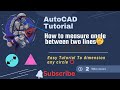 How to measure radius and diameter of circle⭕ in AutoCAD || how to measure angle b/w two lines 🤔#cad