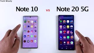 SAMSUNG Note 10 vs Note 20 5G Speed Test
