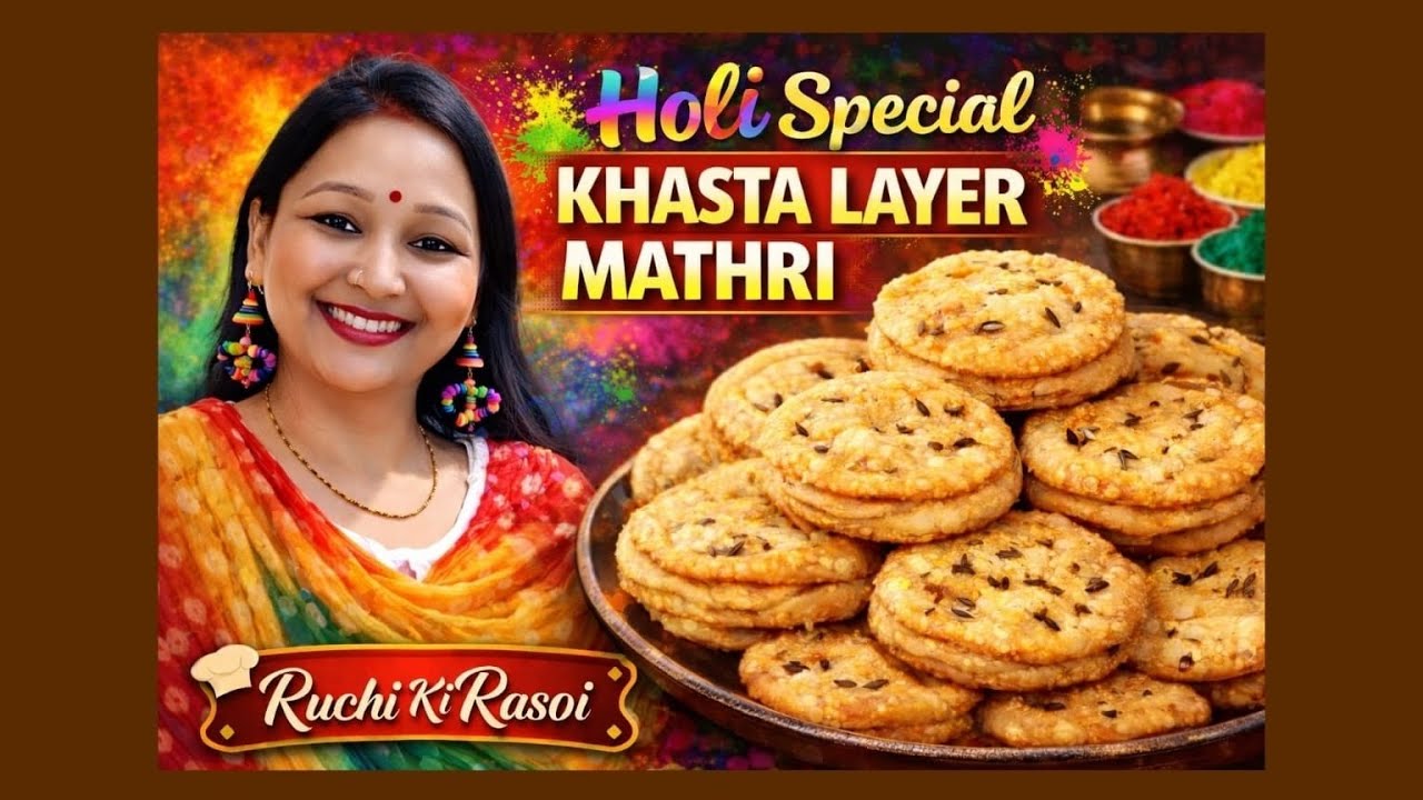 खस्ता मसाला मठरी-त्यौहार की शान,चाय की जान,सफर की साथी-महीनों स्टोर करें-Khasta Masala Mathri Recipe