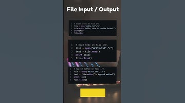File Input/Output in Python #beginners #programming