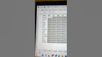 Highlight Students Presents In Excel 🔥 | Conditional Formatting In Excel ✅ #shorts #tricks #bytetech