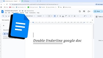 How To Double Underline In Google Docs | Computer & Laptop