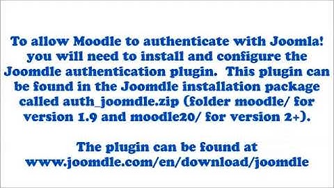 Integration of Moodle and Joomla