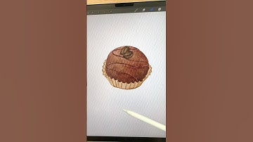 Realistic watercolor chocolate in Procreate #procreate #procreateart #digitalart #digitalwatercolor