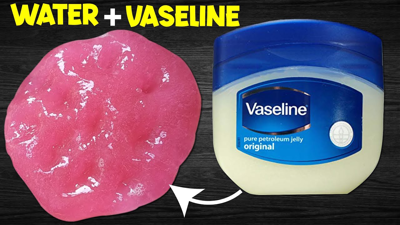 NO GLUE VASELINE & WATER SLIME ONLY!! How to make Slime with Water and