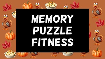 🍗 THANKSGIVING | Memory Puzzle Fitness! #18 | Movement Break | Fun Memory Workout | Focus Game