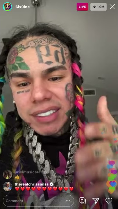 6ix9ine broke the most views on live for instagram by a long shot