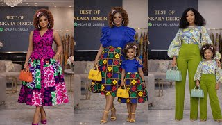 Luxury Mum And Daughter Ankara Dresses 2026 African Family Matching Outfits