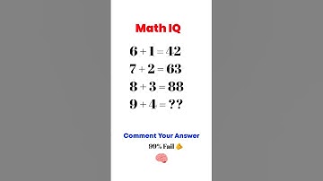 Math IQ #MathQuizQuiz