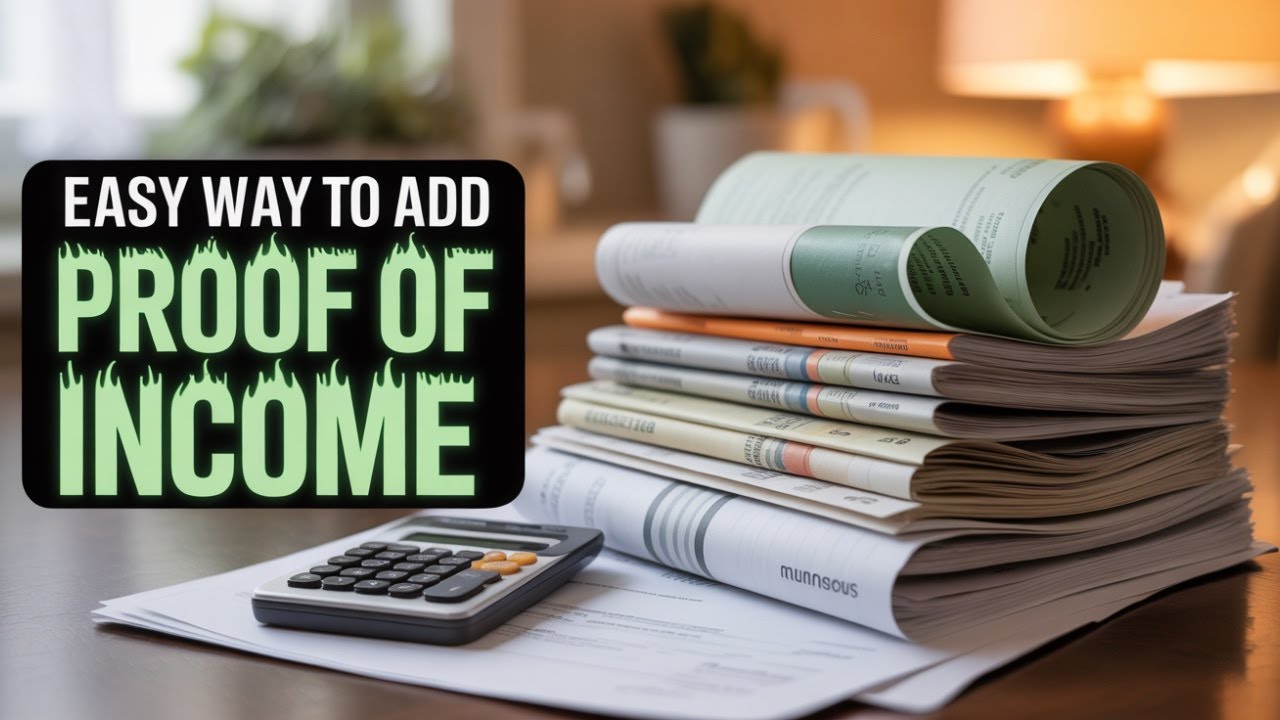 Add For Income Easy Hack To Add Proof Of Income (LLC Payout) - YouTube