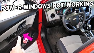 POWER WINDOW WINDOWS NOT WORKING ON CHEVROLET CRUZE SONIC